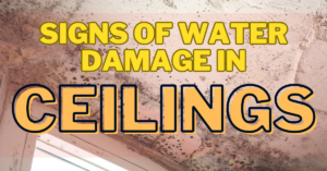 water damage in ceilings