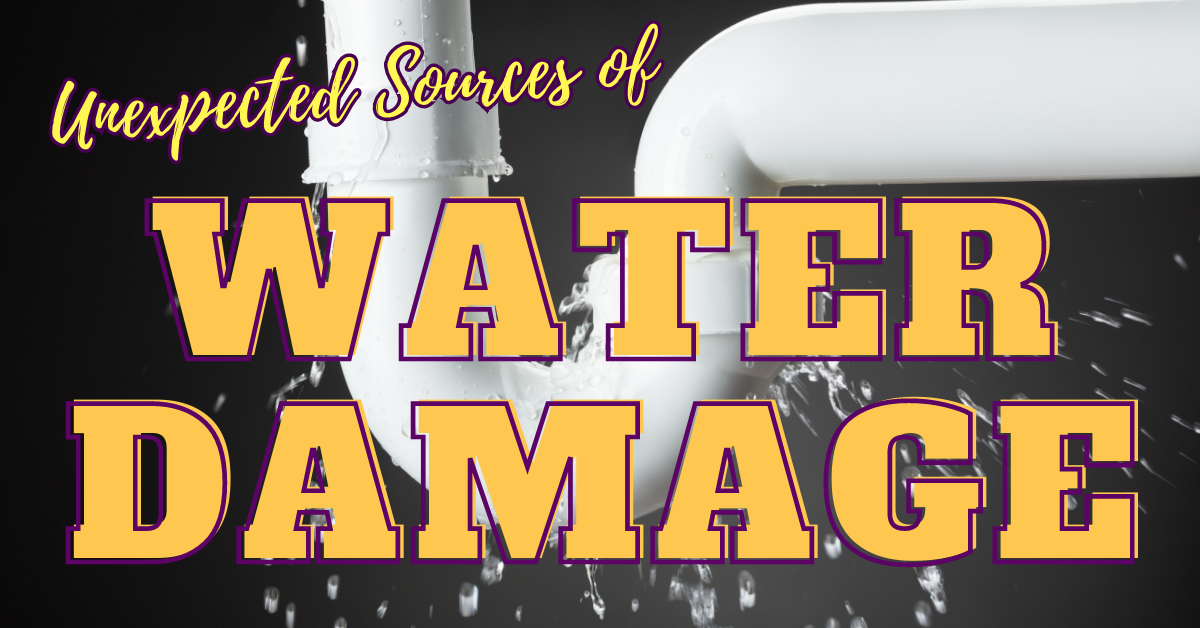 unexpected sources of water damage